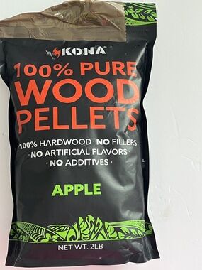Kona Green Apple Wood Pellets for Grilling and Smoking